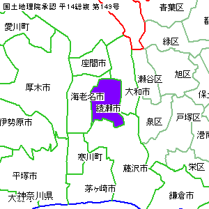 綾瀬市の位置