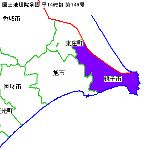 銚子市の位置