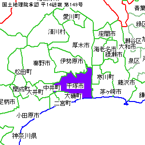平塚市の位置