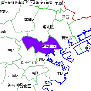 神奈川区の位置